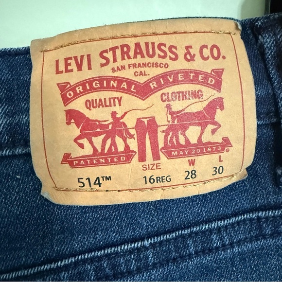 Levi's boys 514 jeans size 16 regular adjustable waist - Picture 5 of 9